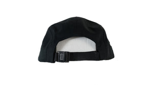 Black 5 panel hat