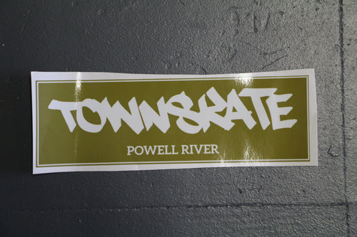 Townskate Green Bumper Sticker