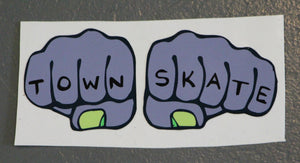 Townskate Knuckles Sticker